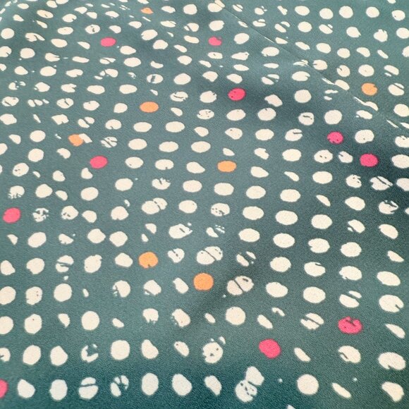 West Kei Polka Dot Tie-Front Blouse β Teal Multi, Size M πβ¨ - Picture 13 of 15